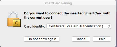 smart card mac os sierra|Use a smart card with Mac .